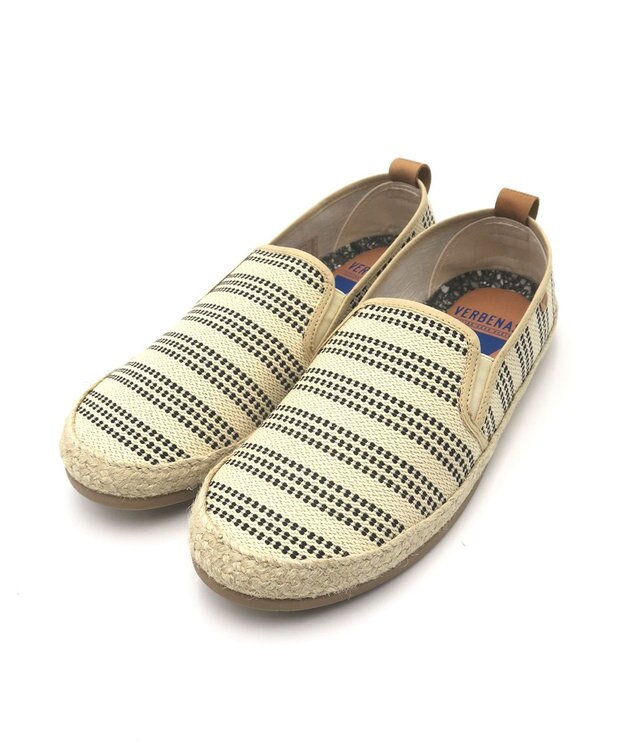 BONTRE 【VERBENAS/ベルベナス】ラフストライプスリッポン アイボリー