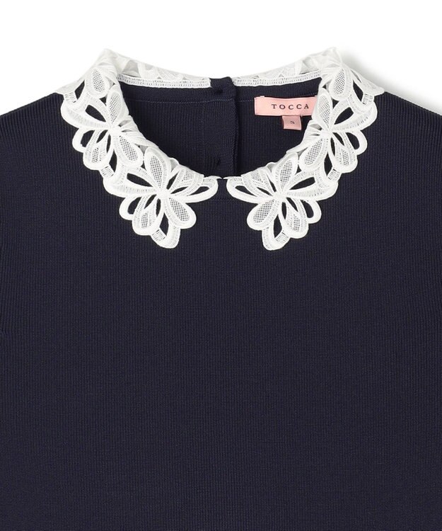 TOCCA MY LADY KNIT DRESS ニットドレス ネイビー系