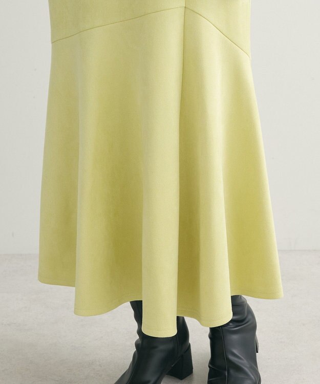 Green Parks マシュマロスエードマーメイドスカート Yellow