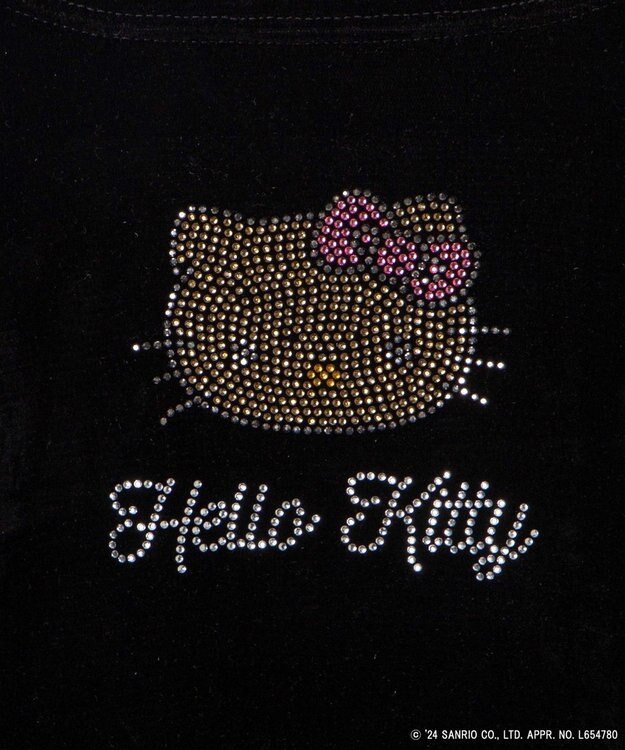 WEGO 【サンリオ】HELLOKITTYコラボトップス ブラック