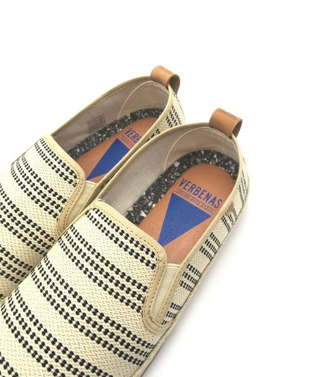 BONTRE 【VERBENAS/ベルベナス】ラフストライプスリッポン アイボリー