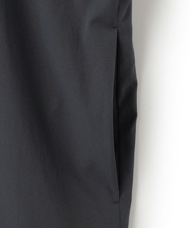 ICB L 【接触冷感・UVカット・洗える】RENUソフトタイプライター バンドカラーワンピース ネイビー×トープ系