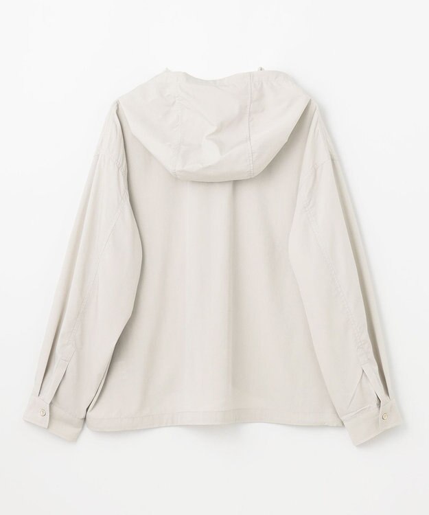 ANY L 撥水フーデットシャツ グレージュ