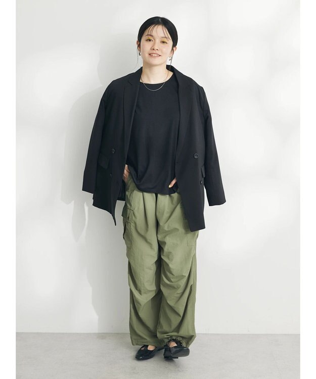 CRAFT STANDARD BOUTIQUE 肩タックノースリーブプルオーバー Black