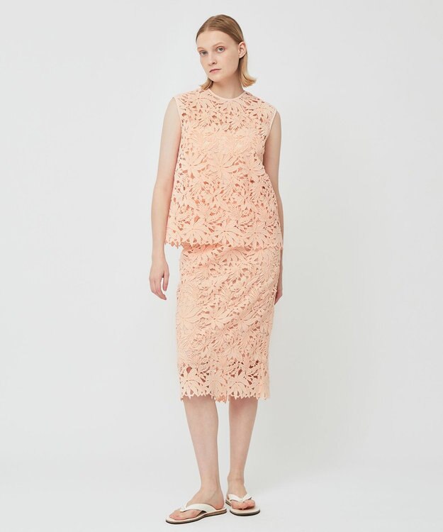 BEIGE， NARCISSUS / レースブラウス Peach