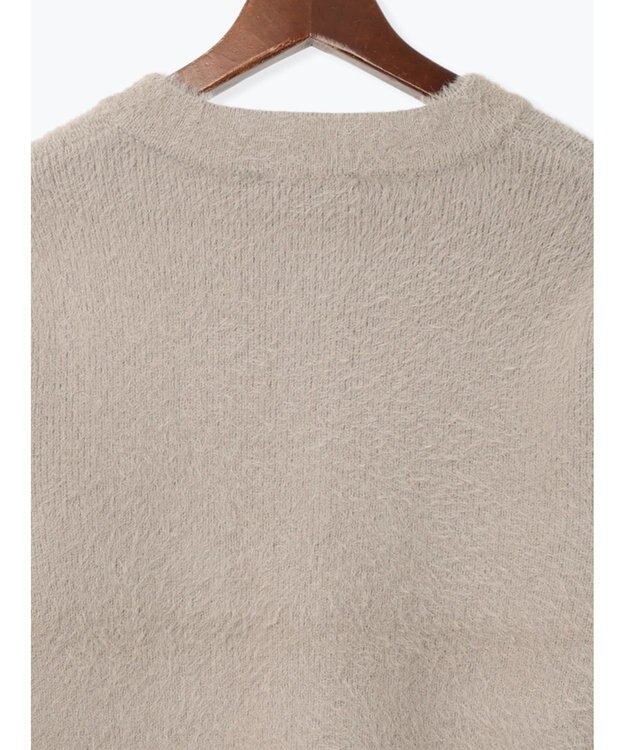 Te chichi ショートシャギーポケットカーディガン モカ