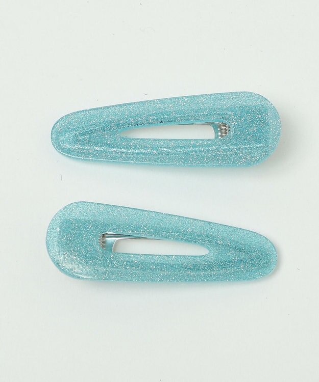 WEGO Lアクリルラメクリップ サックス