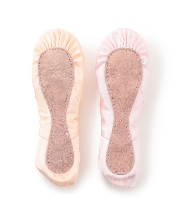 Chacott サテンバレエシューズ（リボン付）【22.0~26.5cm】 ヨーロピアンピンク