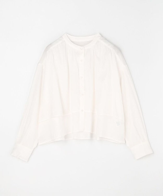 ANY ラッフルクロップドシャツ エクリュ