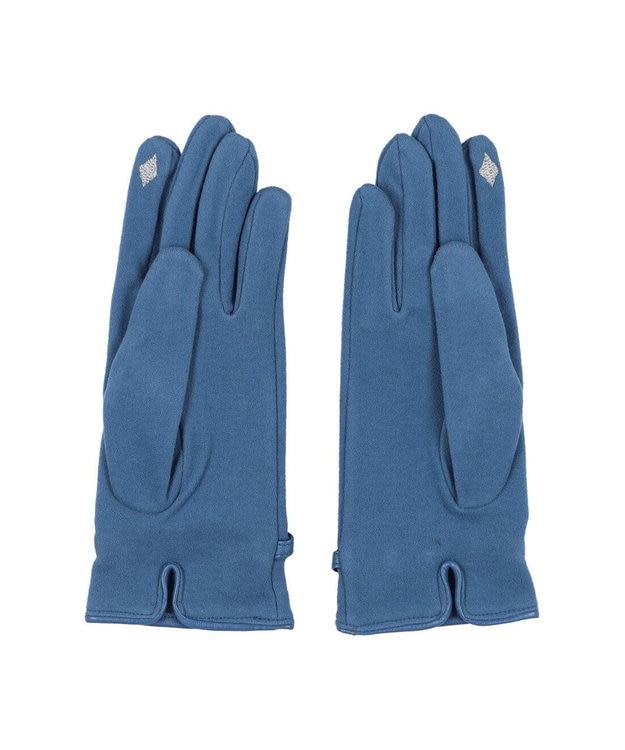 UNBILLION カシュネ cache nez / ビット金具付きジャージー手袋 ブルー