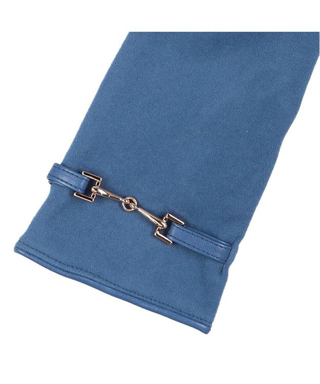 UNBILLION カシュネ cache nez / ビット金具付きジャージー手袋 ブルー