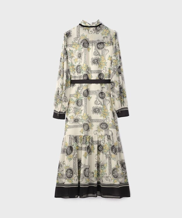 GRACE CONTINENTAL オーナメントフラワープリントワンピース キナリ