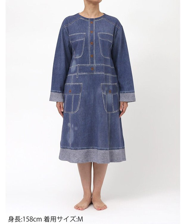 tsumori chisato SLEEP ツモリチサト ルームウエア ワンピース 長袖 綿100%(本体) ロング丈(ふくらはぎ付近) UNX557 /ワコール コン