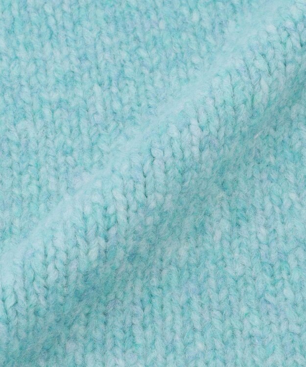 23区 【見上愛さん着用】ブラッシュドエアーウール ニット マフラー スカイブルー系