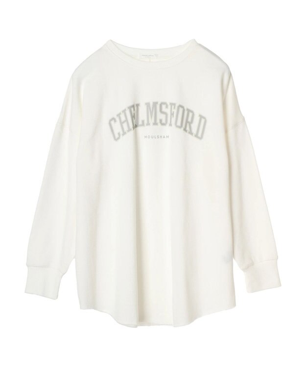 Green Parks ロゴ裏毛チュニック Off White