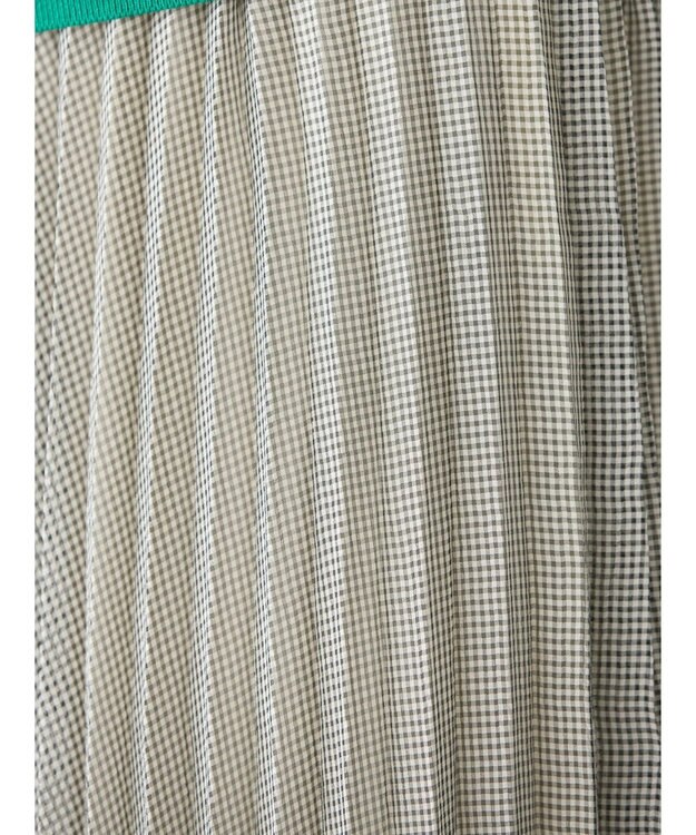 AMERICAN HOLIC 丈違いギンガムプリーツスカート Gingham Check