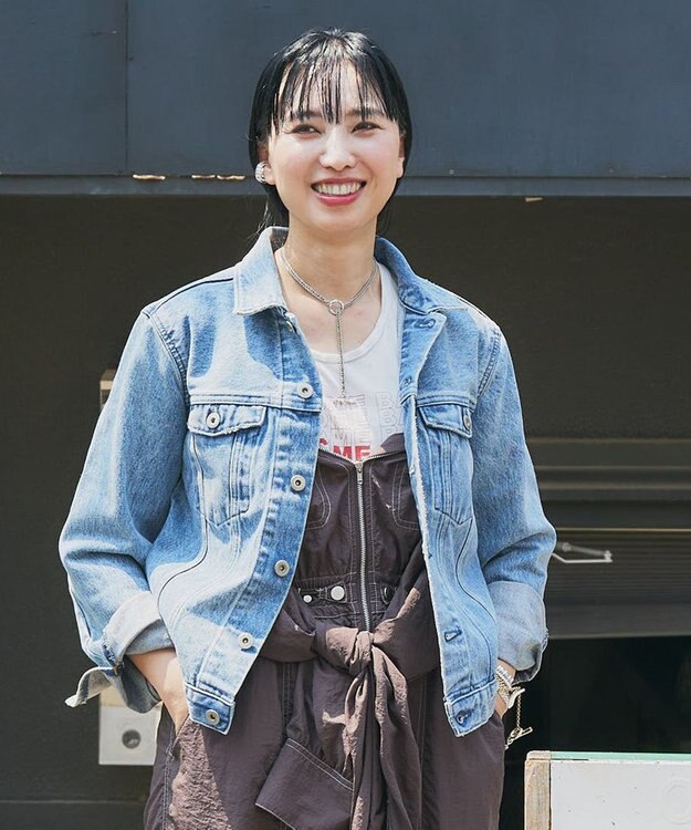 woadblue 【157】Back Balloon Jacket デニムジャケット MIDBLUE