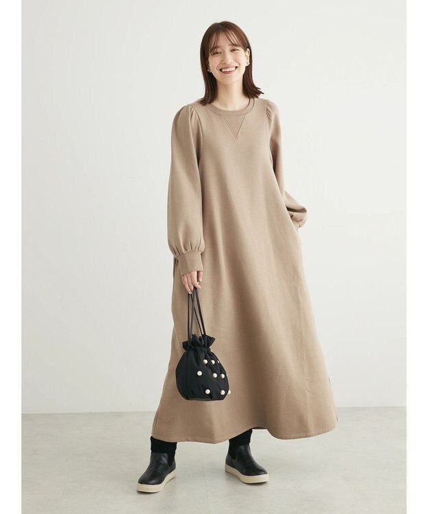 Green Parks ・ＳＵＧＡＲ　ＳＰＯＯＮ　ウラキモウフレアワンピース Mocha