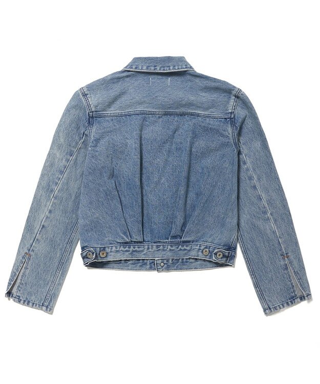woadblue 【157】Back Balloon Jacket デニムジャケット MIDBLUE
