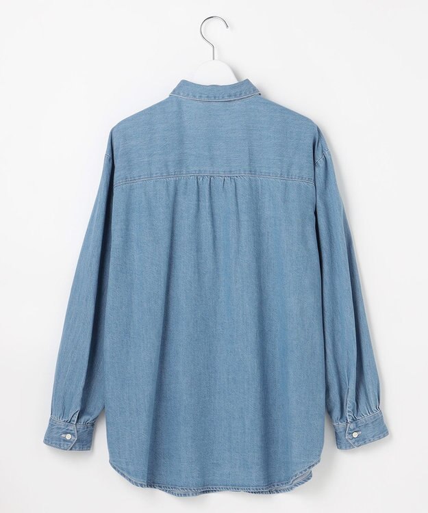 J.PRESS LADIES デニム シャツ ブリーチ系