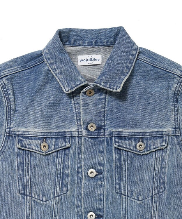 woadblue 【157】Back Balloon Jacket デニムジャケット MIDBLUE