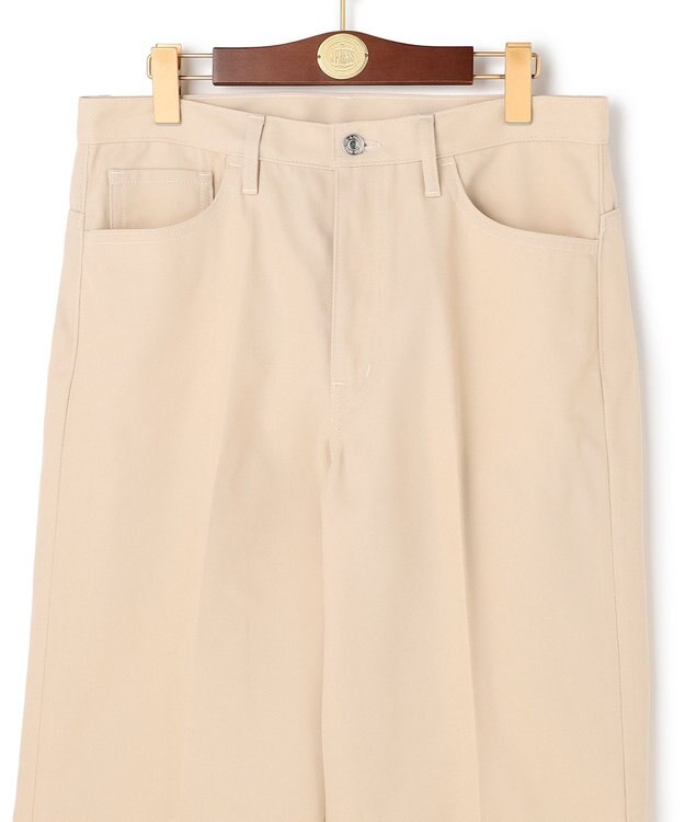 J.PRESS MEN 【J.PRESS ORIGINALS】T/C Drill 5 Pocket Piped Stem Pants / Japan Made アイボリー系