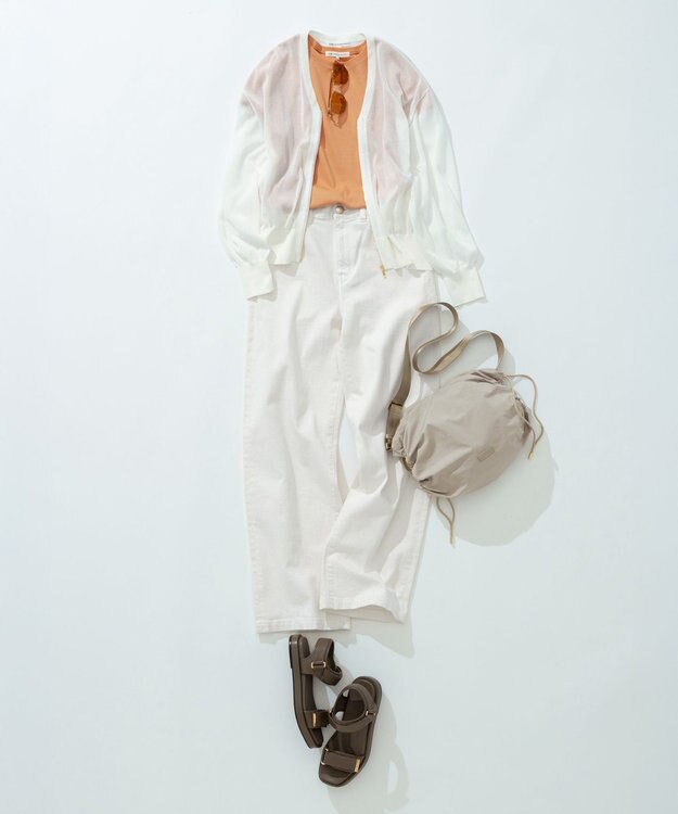 23区 【UVカット/WEB限定】カラーレンズ サングラス ベージュ系