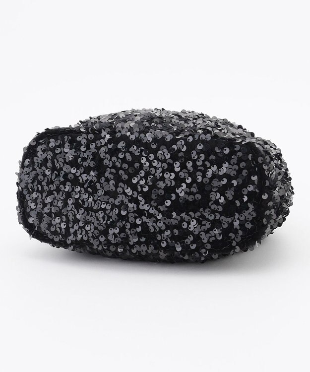 LA BAGAGERIE 【MONICA】スパンコール巾着ショルダー ブラック