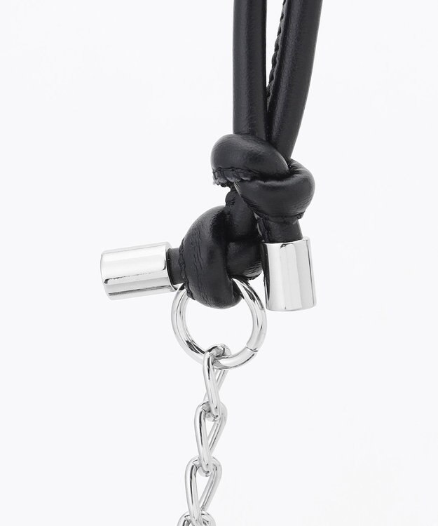 LA BAGAGERIE 【MONICA】スパンコール巾着ショルダー シルバー