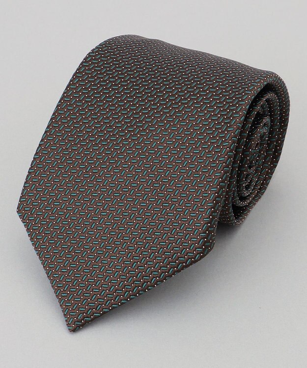 GOTAIRIKU 【日本製】西陣ネクタイ_ブラウン×グリーン系 ダークブラウン系8