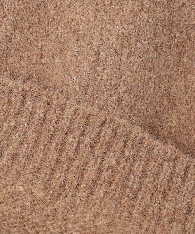 BEIGE， GLAIEULS / アルパカ混インターシャニット Milk tea