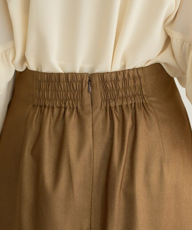 YECCA VECCA シャイニーロングスカート Mocha