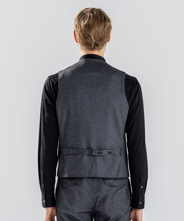 JOSEPH HOMME 新素材【ストレッチ/セットアップ対応】シルキーウールジャージー ジレ ライトグレー系