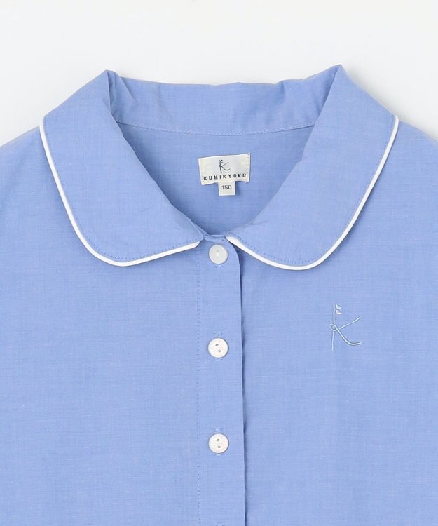 組曲 KIDS 【150-160㎝】シャンブレー ワンピース サックスブルー系