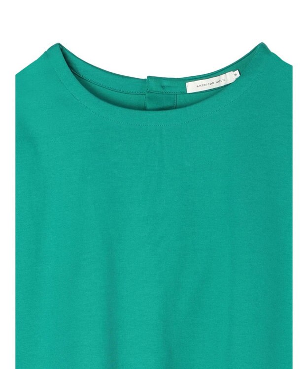 AMERICAN HOLIC バックボタンフレンチスリーブプルオーバー Green