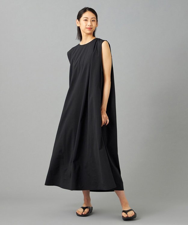 Chacott Chacott BALANCE EasyCare+ タックワンピース ブラック