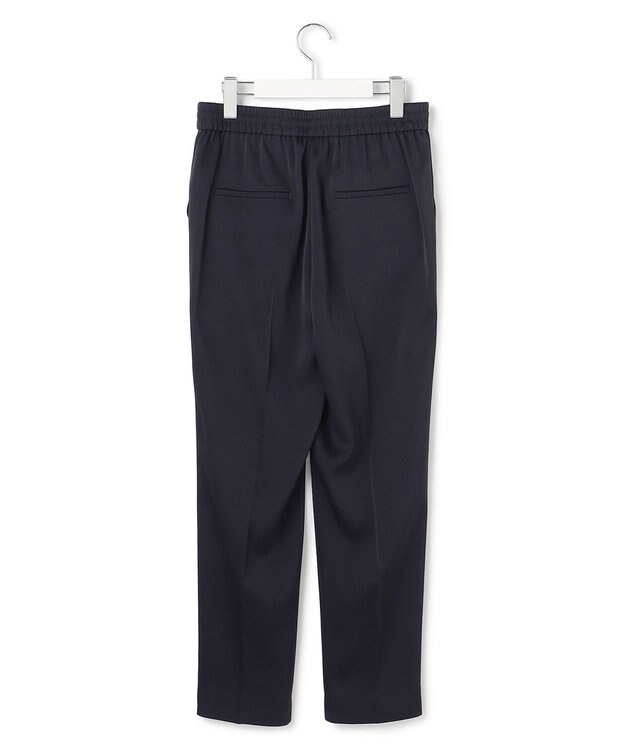 ICB アセテートダブルサテン スティックパンツ ネイビー