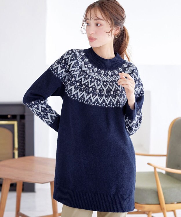 Tiaclasse ヤクタッチ求心JQチュニック ネイビー