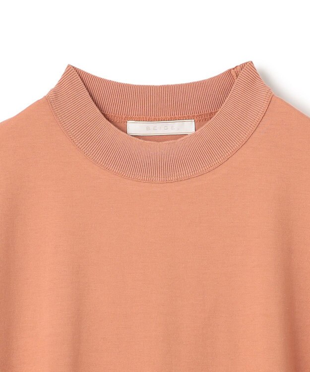 BEIGE， 【BEIGE,ecru/WEB限定・洗える】JERSEY STITCH / コットンAラインワンピース Nude camel