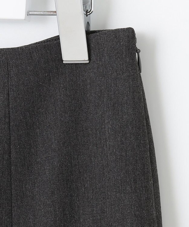 J.PRESS LADIES S T/Rアルガンシルク フレア スカート グレー系