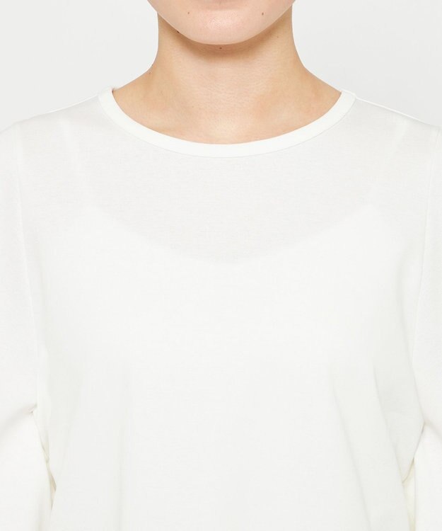 uncrave ダブルフェイスジャージー ハンカチスリーブトップス オフ