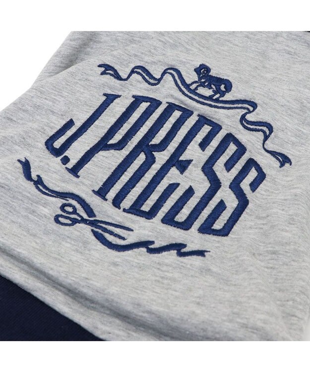 PET PARADISE J.PRESS デニム風 パンツつなぎ 小型犬 グレー×ネイビー