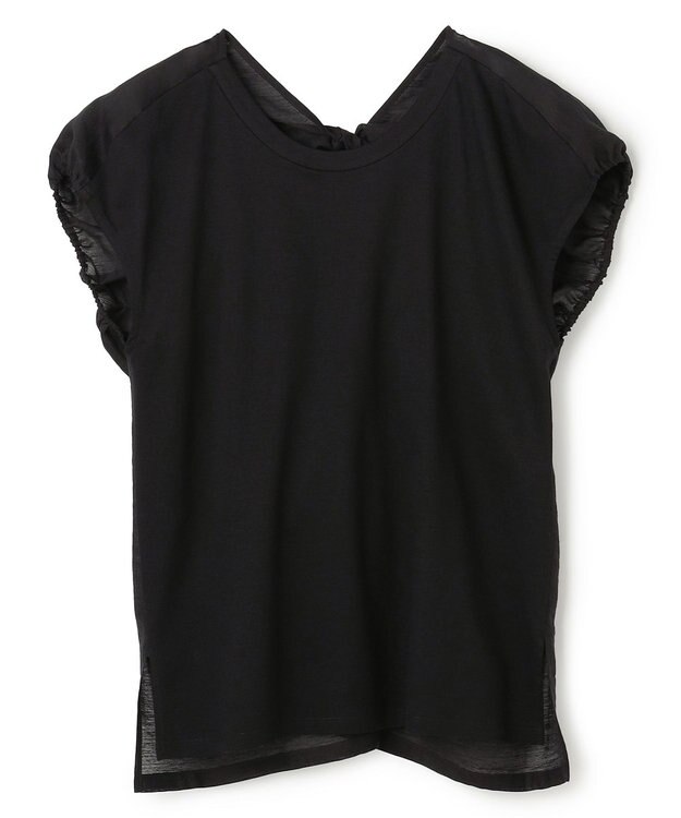 BEIGE， ZEOLITE / バックツイスト コンビトップス Black