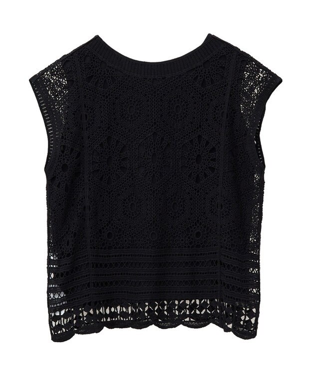 Green Parks ＳＥＴ２点クロシェプルオーバー＋タンクトップ Orange