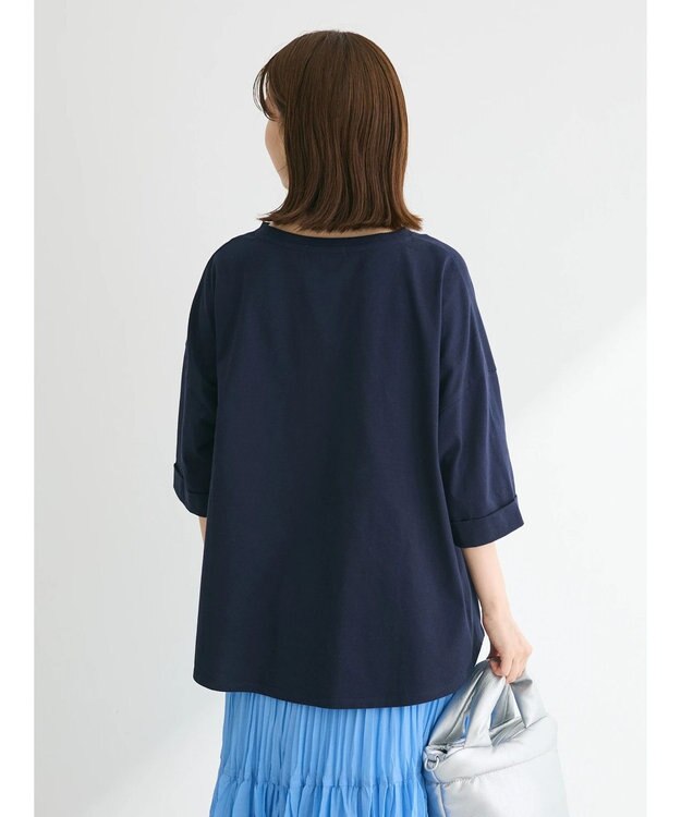 Green Parks インド綿 BIGサイズブロックロゴ半袖プルオーバー Navy