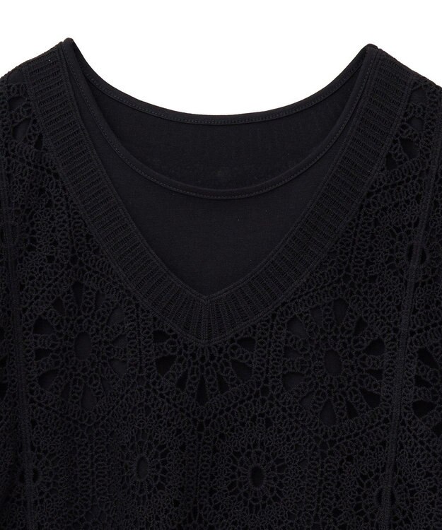 Green Parks ＳＥＴ２点クロシェプルオーバー＋タンクトップ Orange