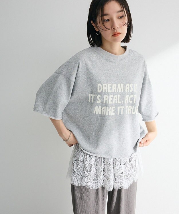 Green Parks ・ＳＵＧＡＲ　ＳＰＯＯＮ　ミニウラケプリントＴＥＥ Gray Mixture