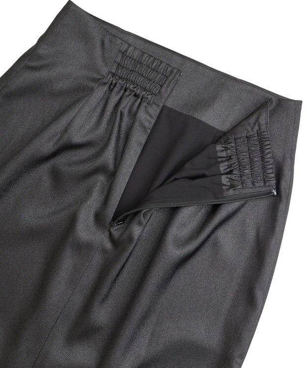 YECCA VECCA シャイニーロングスカート Mocha