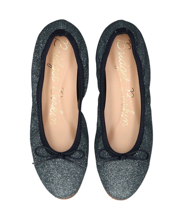 Bridget Birkin 【Bridget Birkin】ラウンドトゥバレエシューズ ネイビー雑材