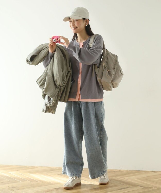 Green Parks ソフトコンビスニーカー Light Gray